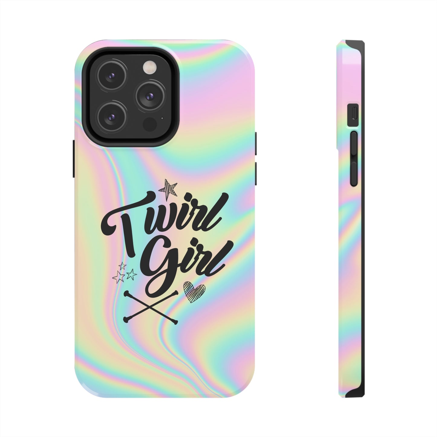 Twirl Girl Phone Case for iPhone, Baton Twirler Phone Case, Twirler Gift