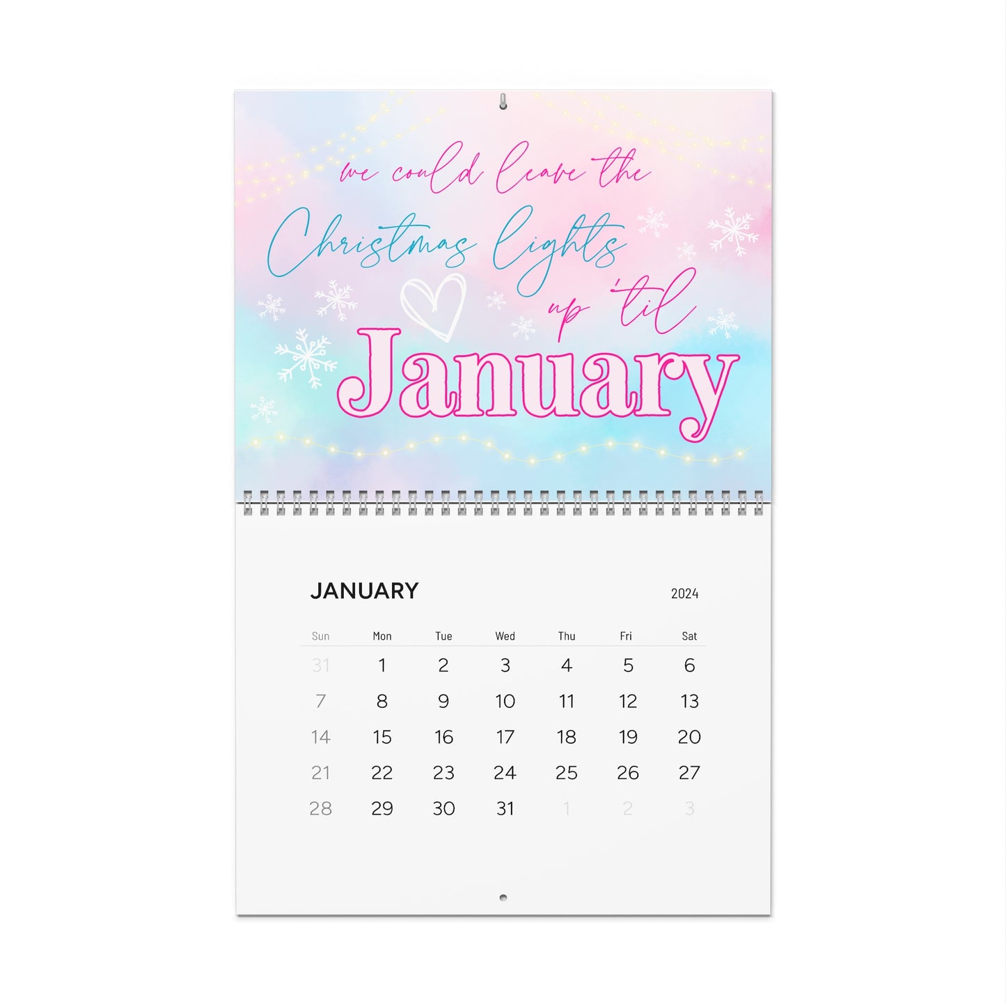 In My 2024 Era Taylor Swift Wall Calendar, Swiftie Gift