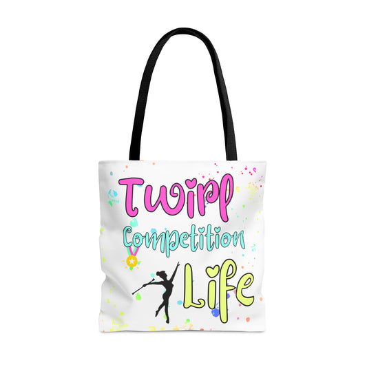 Twirl Competition Life Baton Twirler Tote Bag, Twirler Gift, Twirl Mom Gift