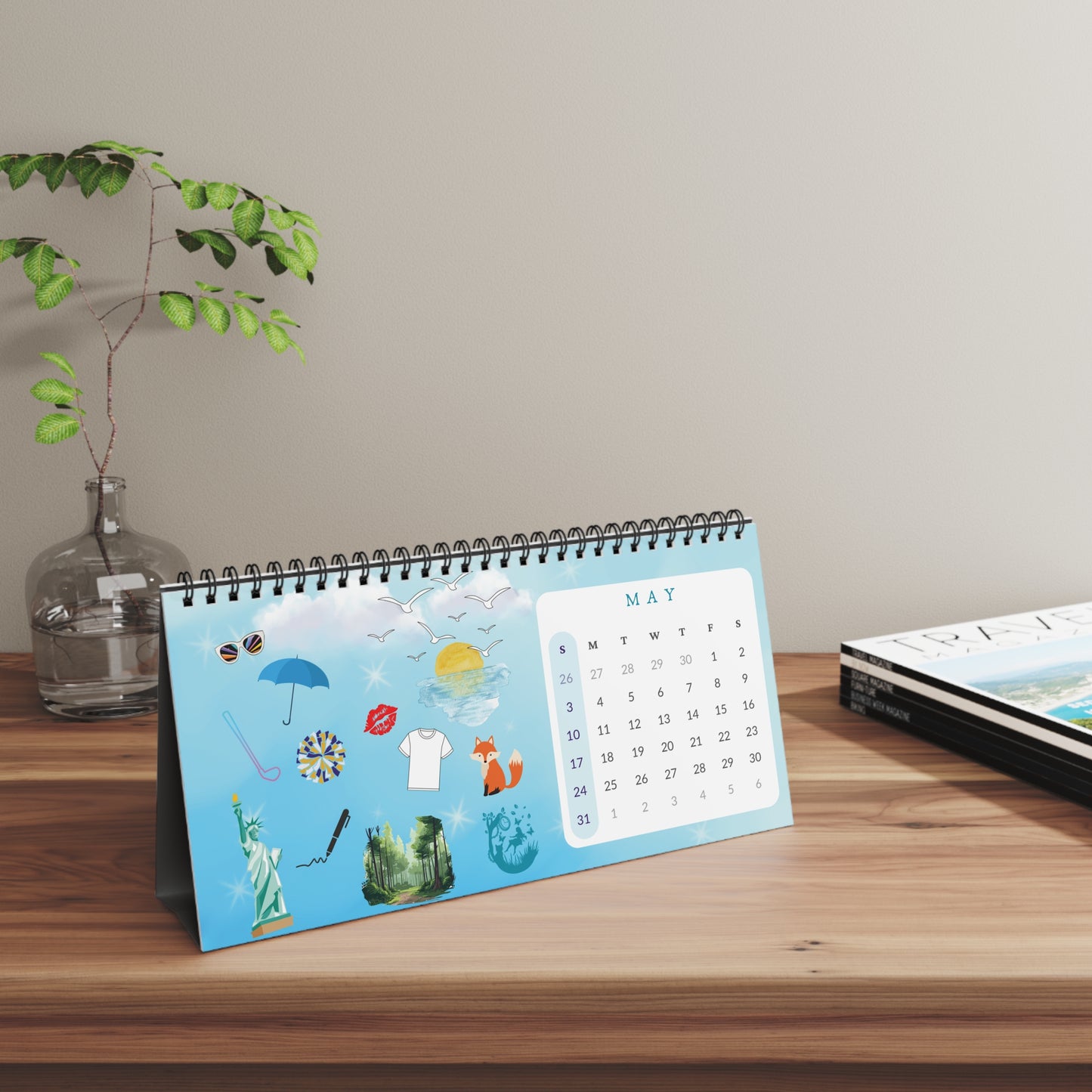 Eras Desktop Calendar, Christmas Gift for Music Fan, Music Lover Calendar, Musician Desk Calendar, Music Theme Christmas Present