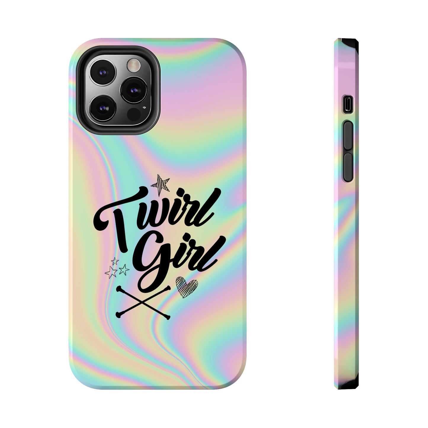Twirl Girl Phone Case for iPhone, Baton Twirler Phone Case, Twirler Gift