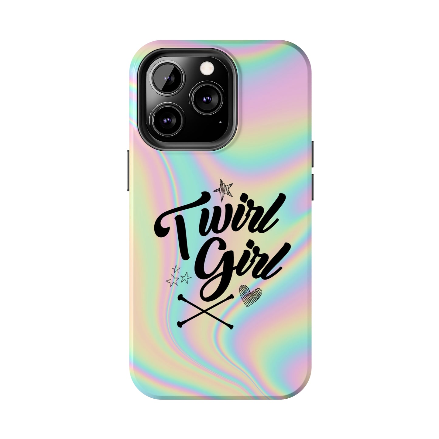 Twirl Girl Phone Case for iPhone, Baton Twirler Phone Case, Twirler Gift