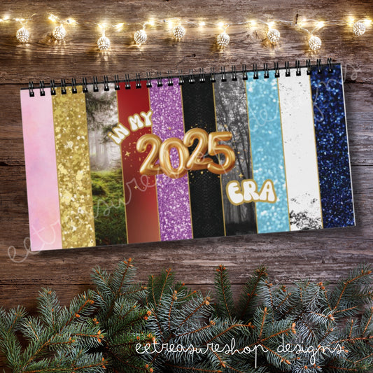 In My 2025 Era Desktop Calendar 2025, Taylor Swift Fan Christmas Gift, Eras Desk Calendar, Office Decor, Swiftie Holiday Gift, Eras Tour Calendar