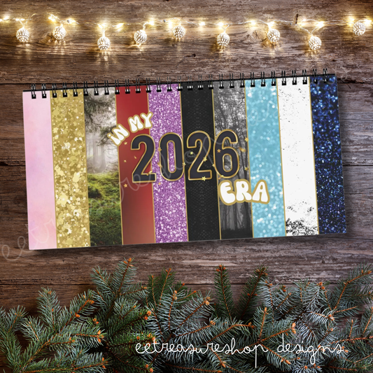 Eras Desktop Calendar, Christmas Gift for Music Fan, Music Lover Calendar, Musician Desk Calendar, Music Theme Christmas Present