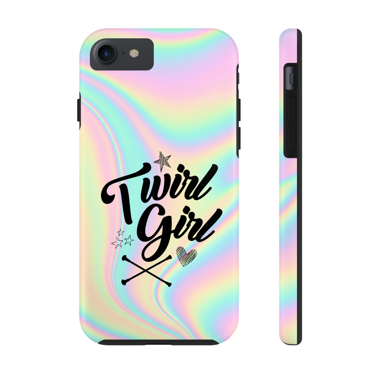 Twirl Girl Phone Case for iPhone, Baton Twirler Phone Case, Twirler Gift