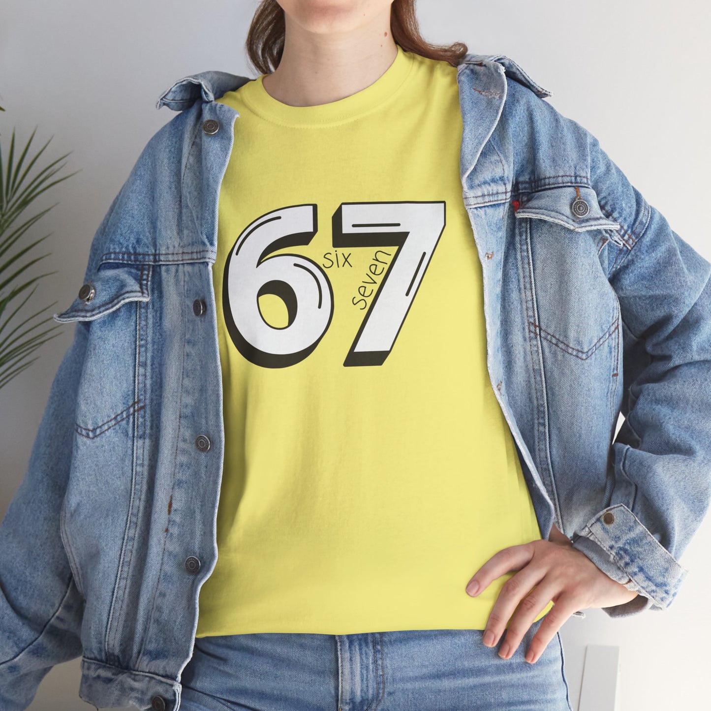 67 Shirt Unisex Heavy Cotton Tee, Six Seven Trendy Tshirt Christmas Gift for Teen, Gift for Him Her, Holiday Present, Teen Gift Shirt
