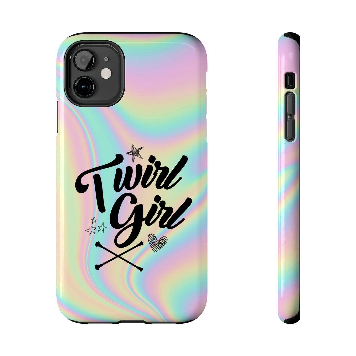 Twirl Girl Phone Case for iPhone, Baton Twirler Phone Case, Twirler Gift