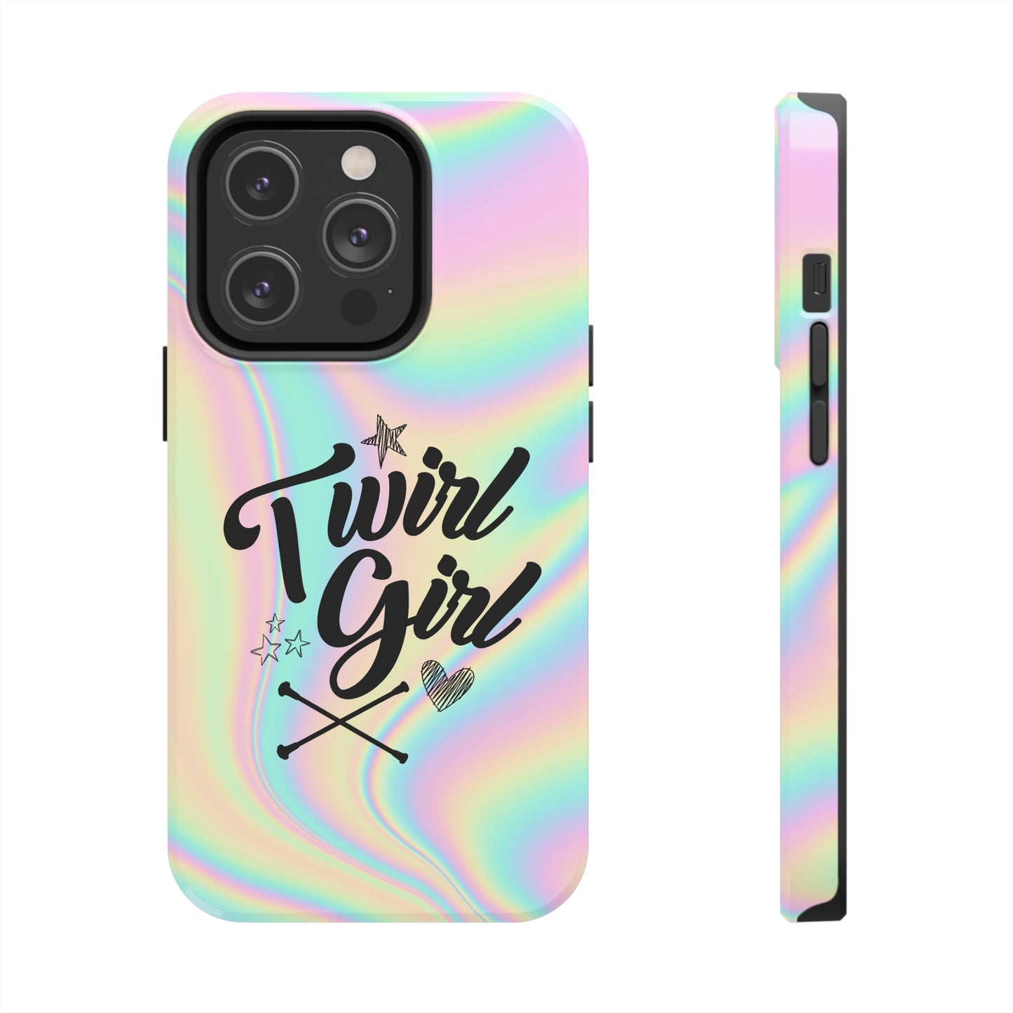 Twirl Girl Phone Case for iPhone, Baton Twirler Phone Case, Twirler Gift