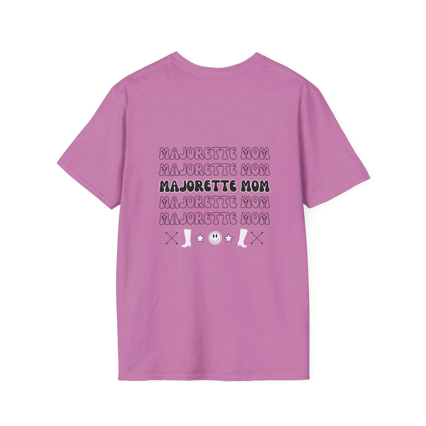 Majorette Mom Unisex Softstyle T-Shirt, Birthday Gift for Baton Twirler Mom Friday Night Lights