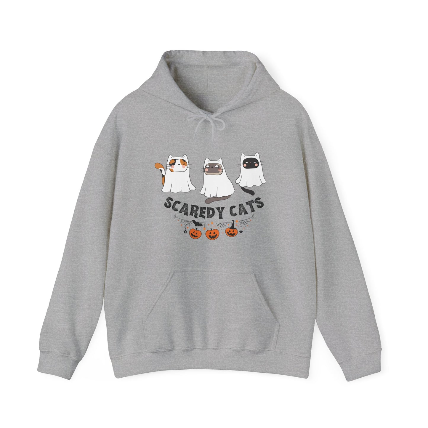 Scaredy Cats Cute Halloween Unisex Heavy Blend Hooded Sweatshirt