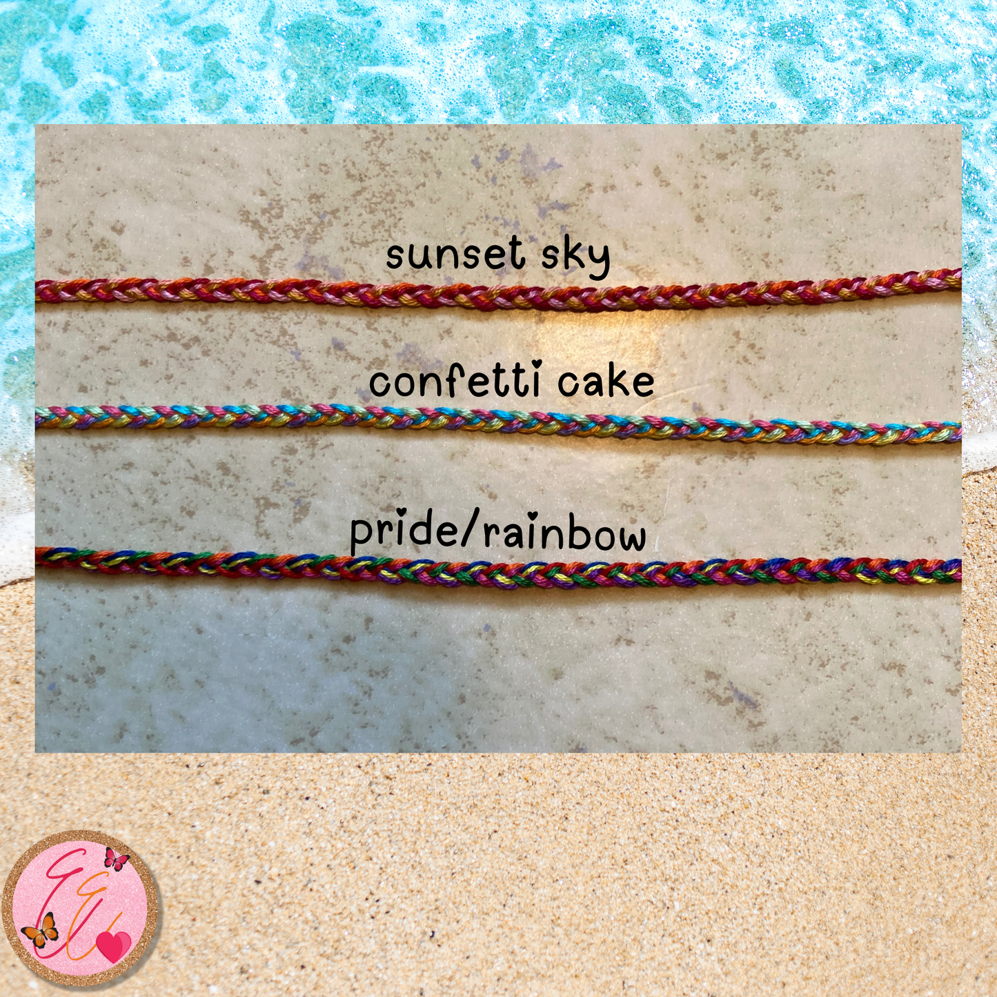 Custom Thread Braided Waterproof Anklets