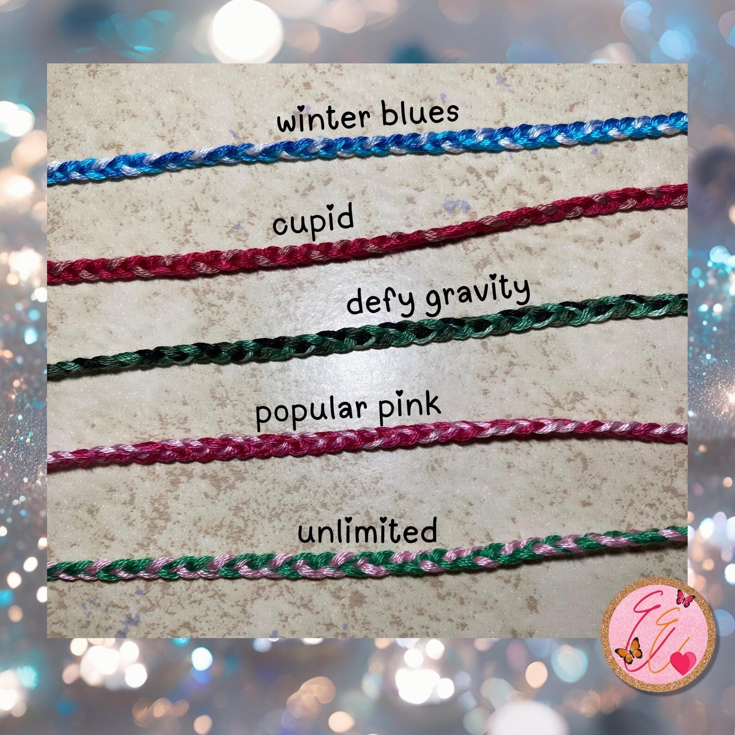 Custom Thread Braided Waterproof Anklets