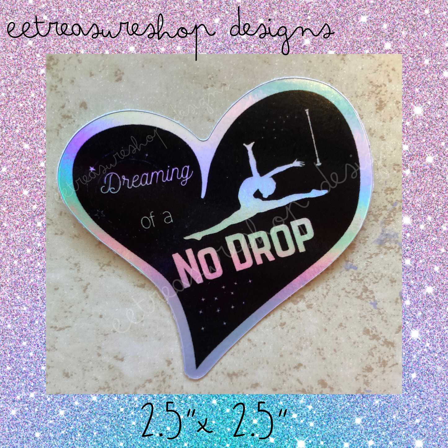 Dreaming of a No Drop Baton Twirler Waterproof Vinyl Sticker