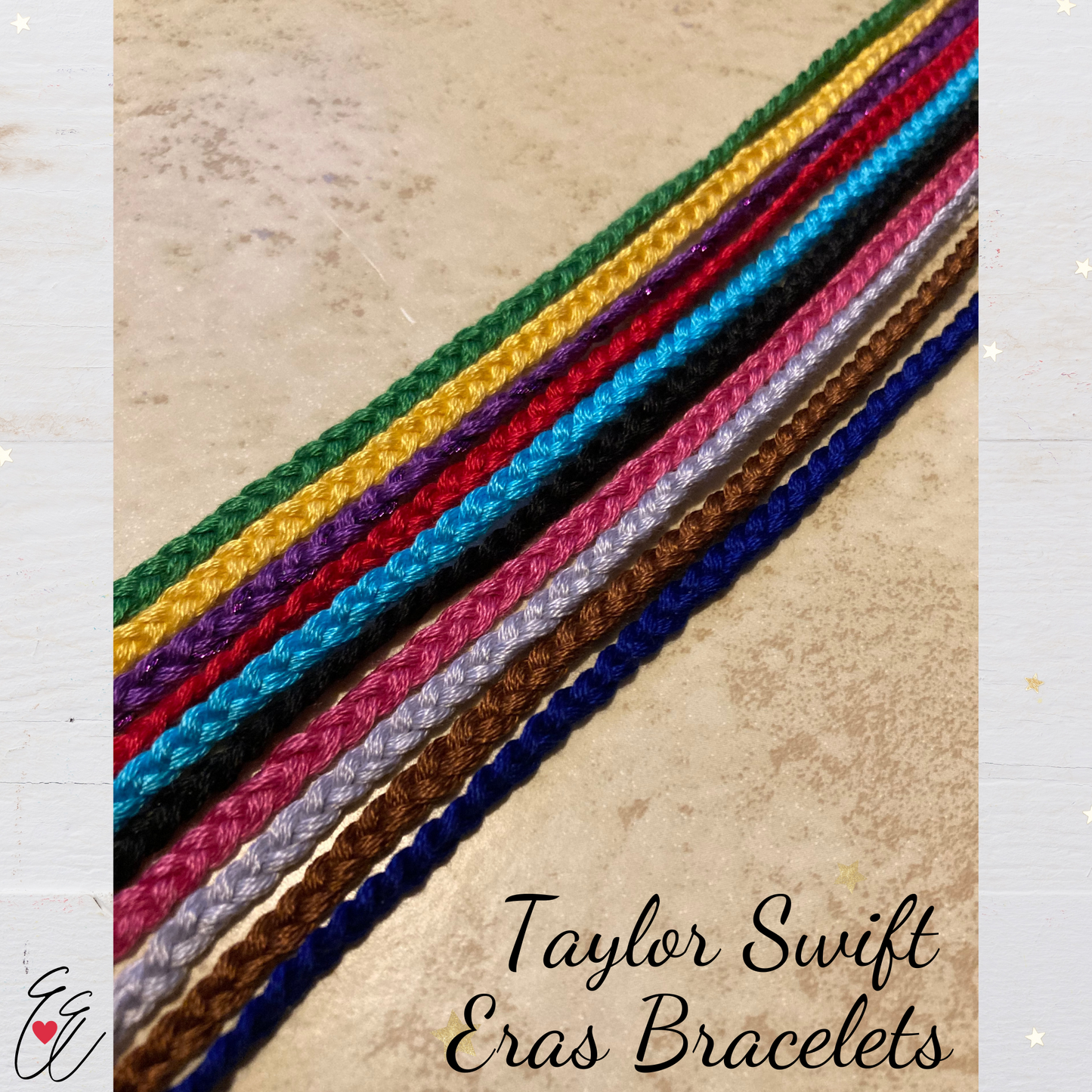 Taylor Swift Eras Inspired Thread Braided Friendship Bracelets