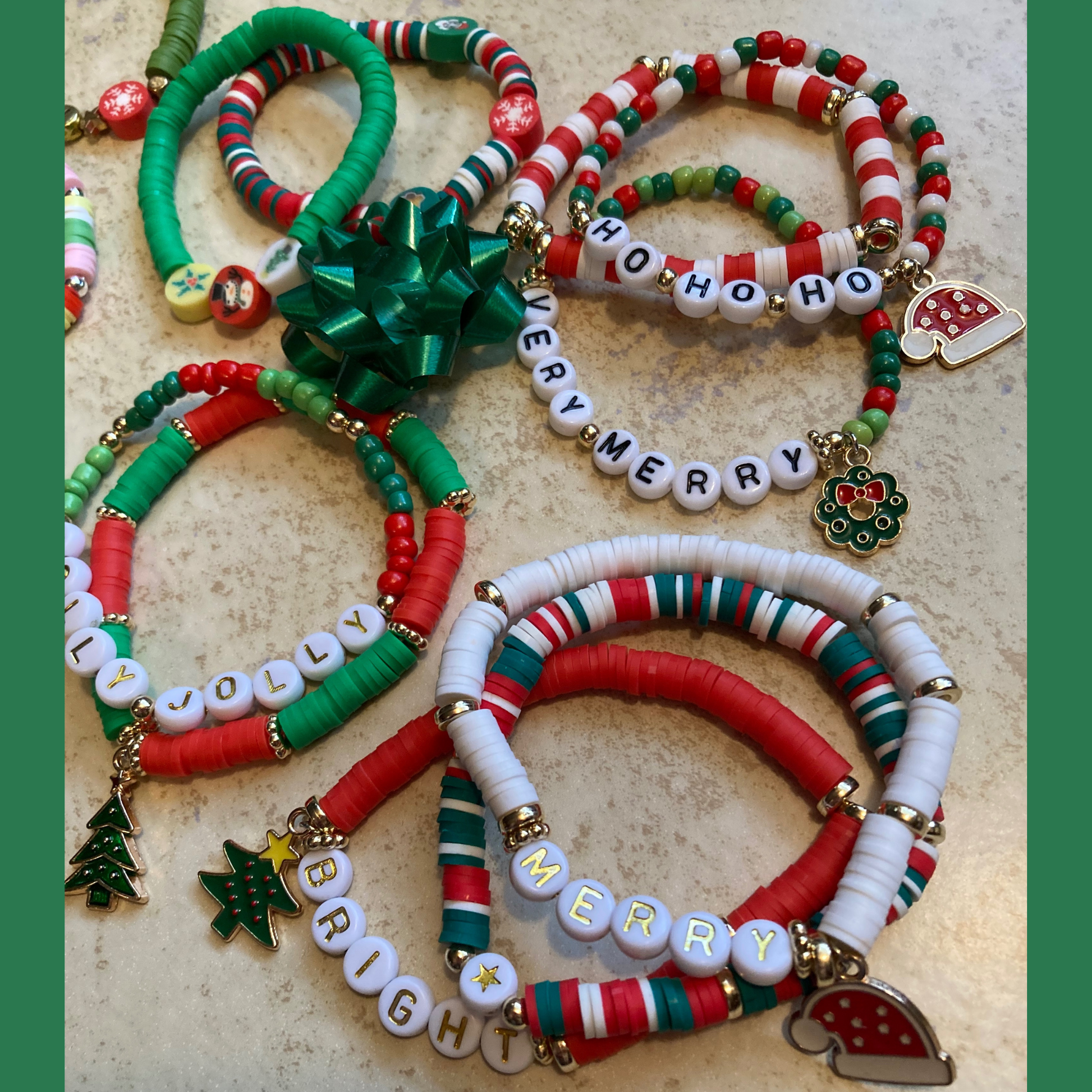 Christmas bead bracelet outlet ideas