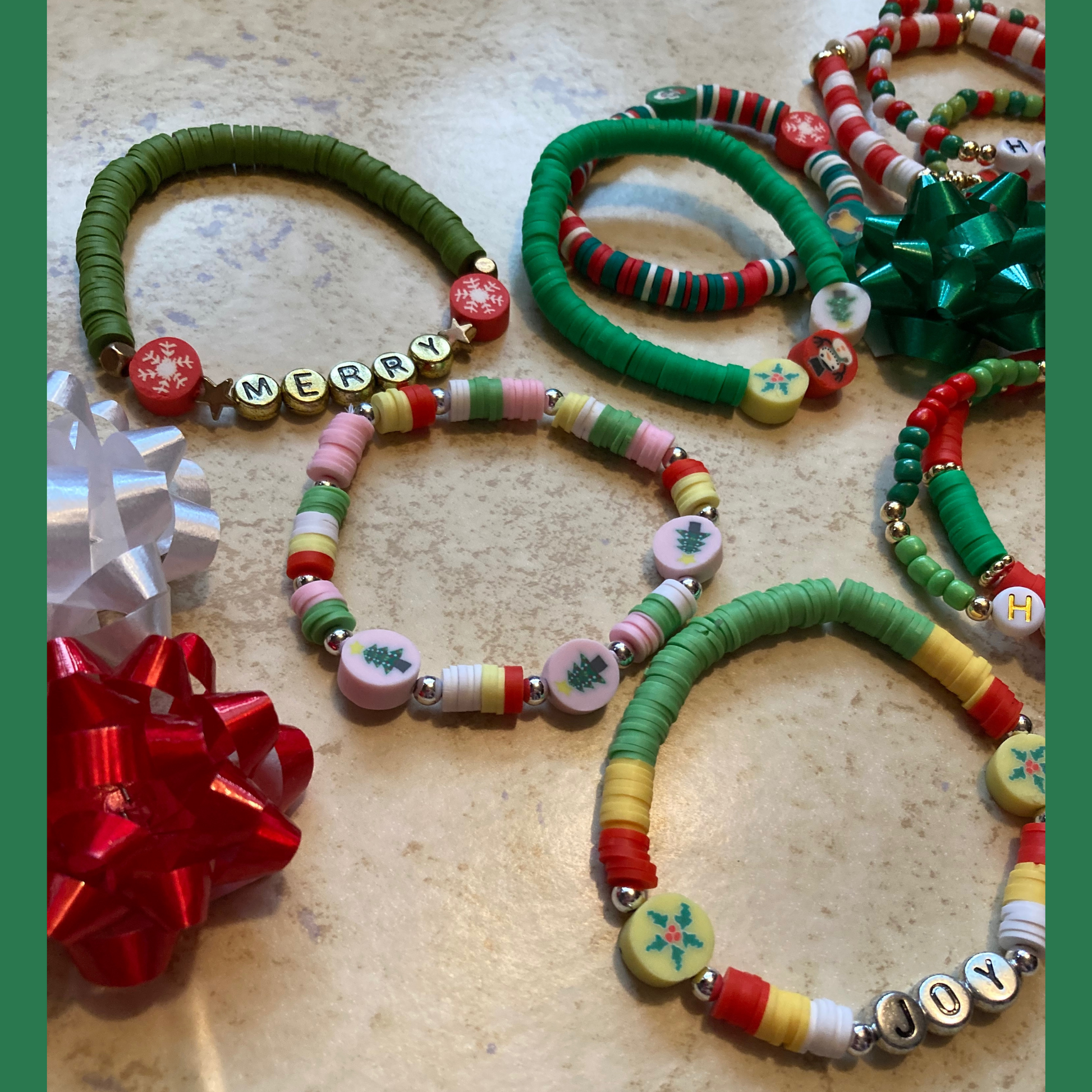 Handmade Colorful Customizable Beaded Bracelets, Seed Bead