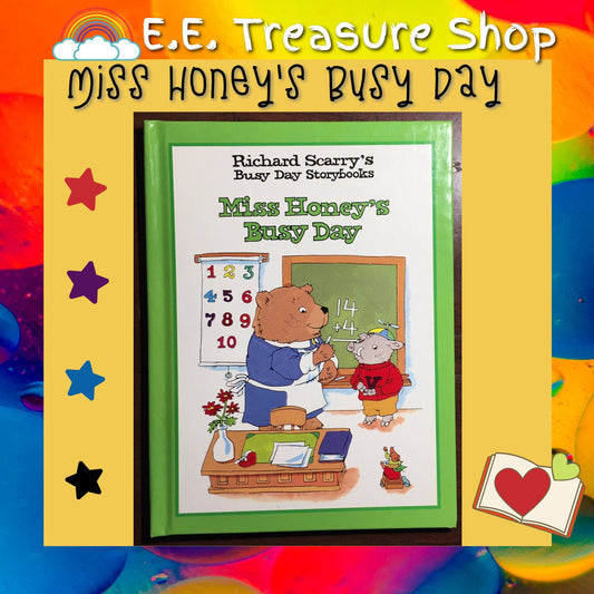 Richard Scarry, Miss Honeys Busy Day, Vintage 1997