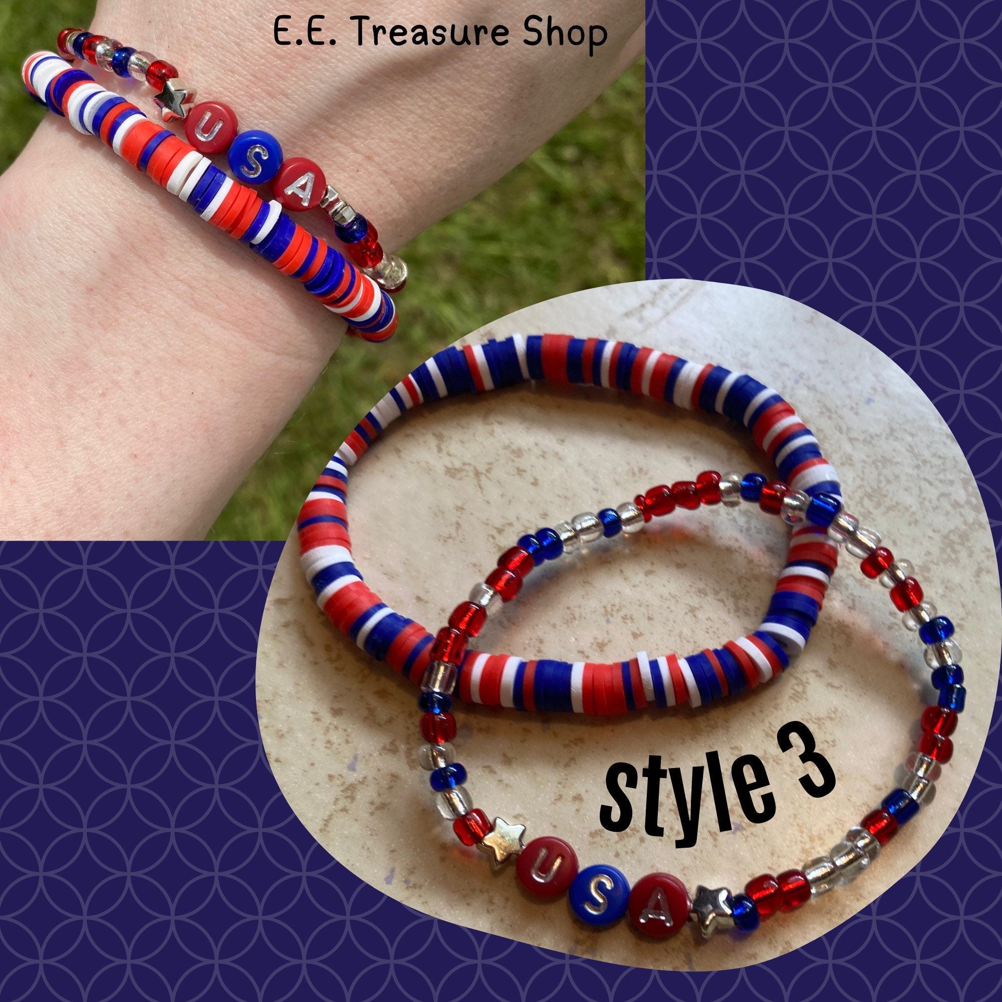 Buy Patriotic Light Up Bracelet - Cappel's Costumes and Party Supplies