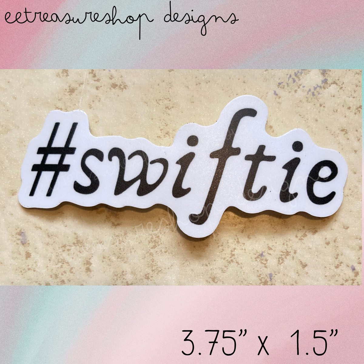 Swift Cheese Sticker Swiftie Taylor Swift Inspired Waterproof Vinyl Sticker – E.E. Treasure Shop