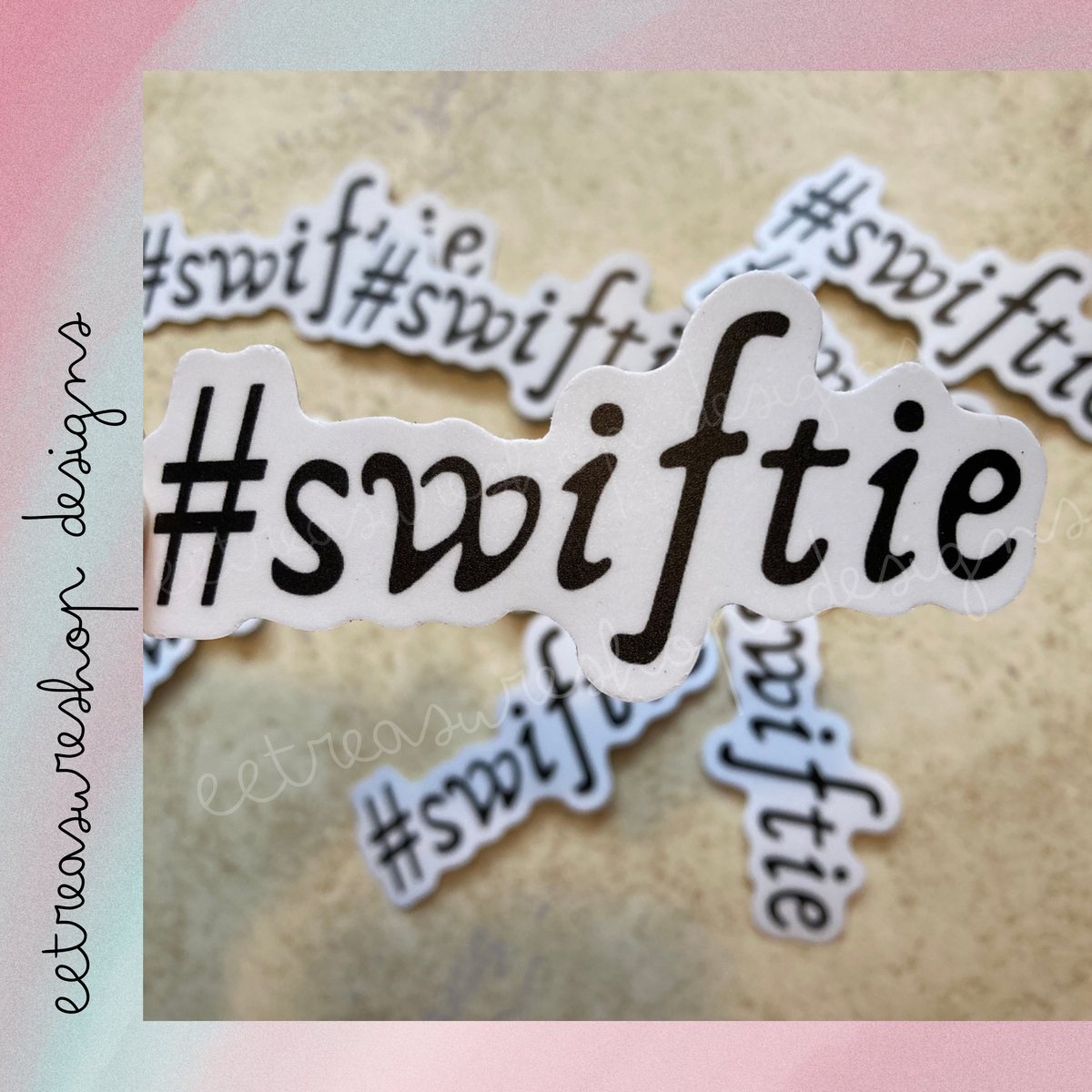 Swift Cheese Sticker Swiftie Taylor Swift Inspired Waterproof Vinyl Sticker – E.E. Treasure Shop
